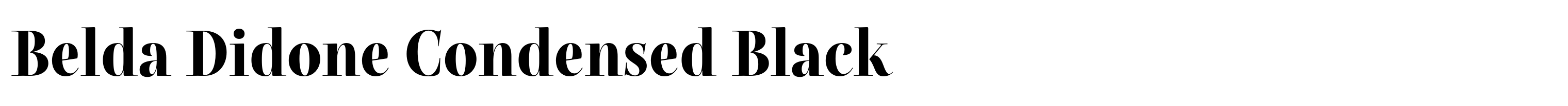 Belda Didone Condensed Black